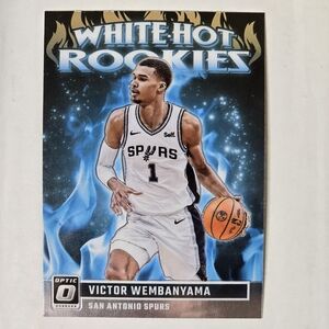 VICTOR WEMBANYAMA 2023-24 PANINI DONRUSS OPTIC BASKETBALL WHITE HOT ROOKIES RC